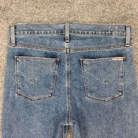 Hudson Jeans Womens 29 Blue Denim Button Fly Blair Super Skinny Cotton Blend - Picture 8 of 13